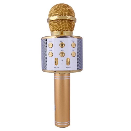 Караоке микрофон Wster WS 858 Золотой Wster