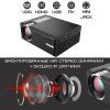 Портативный WIFI Мини LED проектор 2200 lumen с Динамиком + TV Тюнер Cheerlux C8