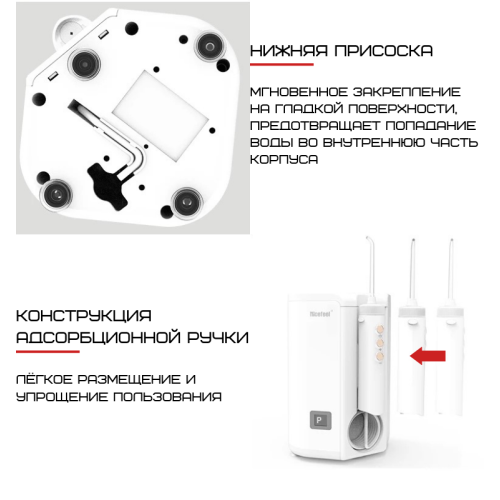 Стационарный Ирригатор Professional 7 Насадок + 10 Режимов Nicefeel Nicefeel