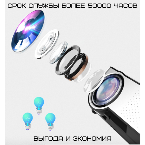 Проектор Портативный Мультимедийный 2800 lumen Cheerlux C9 Android c WIFI Cheerlux