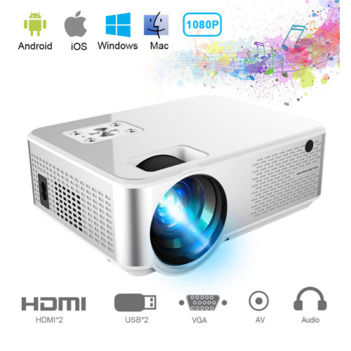 Проектор Портативный Мультимедийный 2800 lumen Cheerlux C9 Android c WIFI Cheerlux