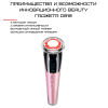 Микротоковый Массажер Для Лица С Функцией EMS + Фототерапия ( Холод Тепло ) Для Лифтинга Омоложения и Подтяжки Кожи Розовый