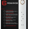 Электрическая Зубная Щетка Звуковая Seago SG998 Sonic 6 Режимов + 2 Насадки Черная