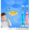 Детская Электрическая Зубная Щетка Звуковая Seago SG921 Музыкальная с LED Подсветкой Голубая