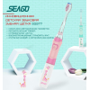 Детская Электрическая Зубная Щетка Звуковая с LED Подсветкой 4 Насадки Seago SG977 Sonic Розовая