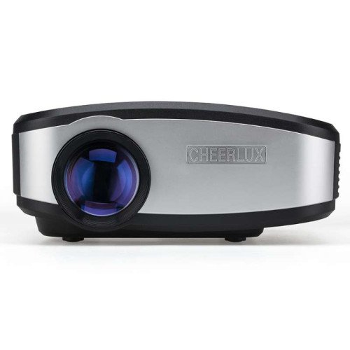 Портативный мини LED проектор 1500 lumen с динамиком + TV тюнер Cheerlux Черный Cheerlux