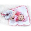 Силиконовая Коллекционная Кукла Реборн Reborn Девочка Нана ( Виниловая Кукла ) Высота 55 см