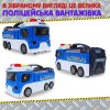 Игровой Набор Полиция 2в1 Детский Гараж Для Машинок Полицейский Участок Паркинг Две Машинки и Вертолет со Светом и Звуком