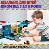 Ігровий Набір Поліція 2в1 Дитячий Гараж Для Машинок Поліцейська Ділянка Паркінг Дві Машинки та Вертоліт зі Світлом та Звуком