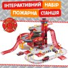 Ігровий Набір Пожежника Дитячий Гараж Для Машинок з Парковкою та Ліфтом на 3 поверхи "Пожежна Станція" Три Машинки зі Світлом та Звуком