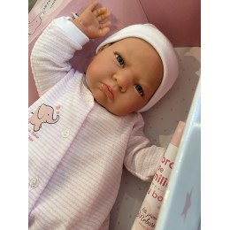 Силиконовая Коллекционная Кукла Реборн Испания Оригинал Reborn Девочка Берта ( Виниловая Кукла ) Антонио Хуан Высота 52 см