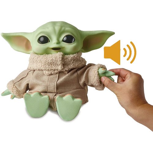 Малыш Йода Игрушка Мандалорец Со Звуком Грогу в Сумке Интерактивный Star Wars Mattel Original Mattel