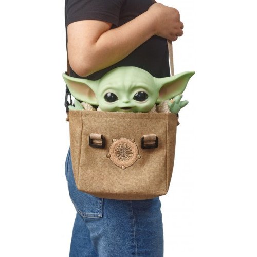 Малыш Йода Игрушка Мандалорец Со Звуком Грогу в Сумке Интерактивный Star Wars Mattel Original Mattel