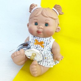 Іспанська Лялька Пупс Ванільний Nines d`Onil Дівчинка Pepote Mini 26 см Nines d'Onil