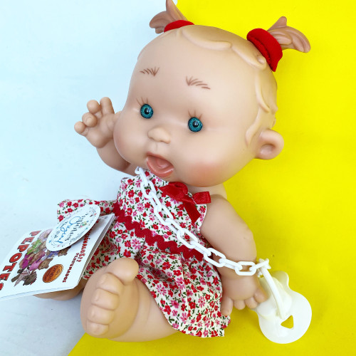 Испанская Кукла Пупс Ванильная Nines d`Onil Девочка Pepote Mini 26 см Nines d'Onil