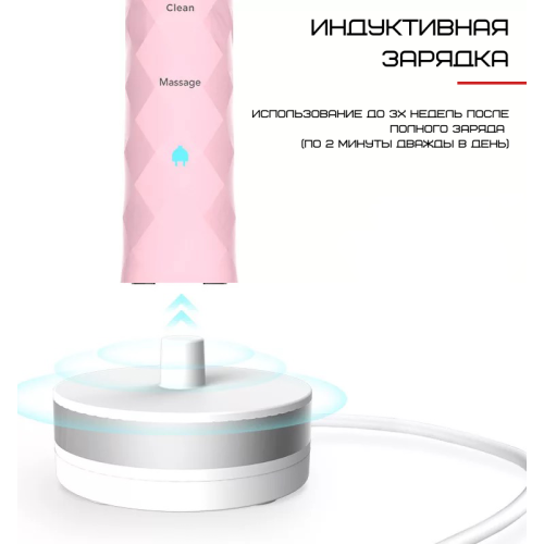 Электрическая Зубная Щетка Взрослая Звуковая Seago SG987 Розовая Seago
