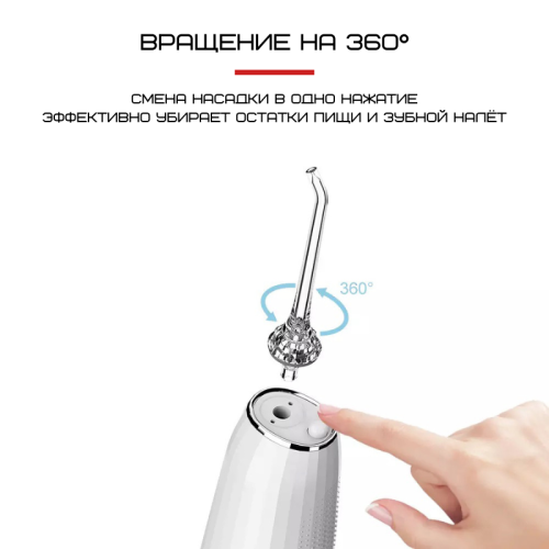 Портативный Ирригатор Для Полости Рта 5 Режимов NiceFeel Ирригатор Для Зубов Водонепроницаемый FC2661 Nicefeel