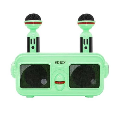 Портативная Караоке Система SDRD Для Дома на Два Микрофона с Колонкой + Bluetooth SD304 SDRD