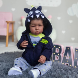 Силиконовая Коллекционная Кукла Реборн Reborn Мальчик Давид ( Виниловая Кукла ) Высота 50 см Reborn Dolls