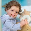 Силиконовая Коллекционная Кукла Реборн Reborn Мальчик Егорка ( Виниловая Кукла ) Высота 55 см