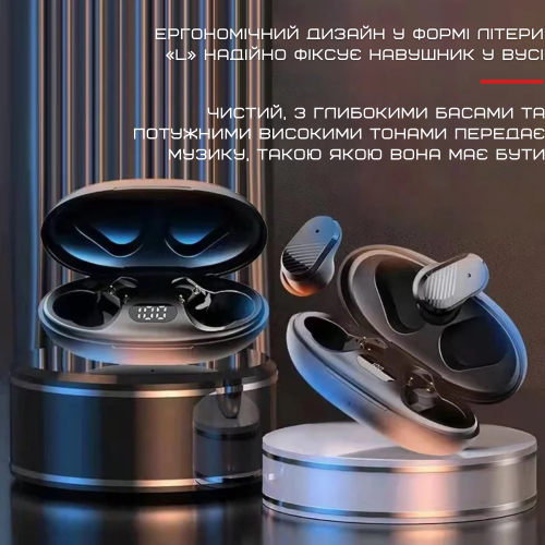 Беспроводные Bluetooth Наушники Вкладыши TWS Вакуумные со Встроенным Чипом JL Sainyer А68 Чёрные Sainyer