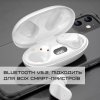 Беспроводные Bluetooth Наушники Вакуумные Вкладыши IPX5 со Встроенным Чипом JL Sainyer A68 Белые