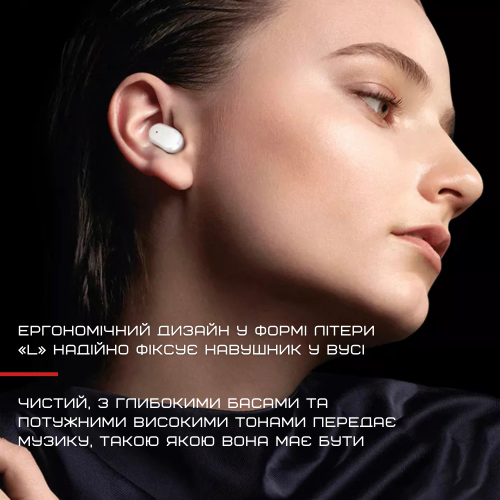 Беспроводные Bluetooth Наушники Вакуумные Вкладыши IPX5 со Встроенным Чипом JL Sainyer A68 Белые Sainyer