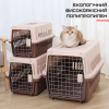 Переноска Для Кошек и Собак 48*32*30 см Контейнер Для Авиа Перевозок Животных с Металлическими Креплениями и Дверью + Замок до 9 кг