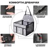 Сумка в Авто Каркасная для Собаки и Кошки Автрокресло Складное в Машину на 12 Трубок для Перевозки Животных Серое 