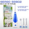 Детская Электрическая Зубная Щетка Звуковая с LED Подсветкой и Таймером Seago SG902 Синяя