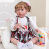 Силиконовая Коллекционная Кукла Реборн Reborn Девочка Полина ( Виниловая Кукла ) Высота 75 см