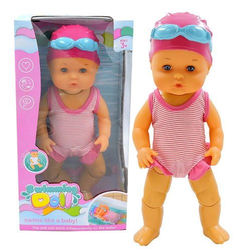 Плавающая Кукла Интерактивная Для Ванной Шарнирные Ножки Swimming Doll Девочка Плавчиха 33 см SV Toys