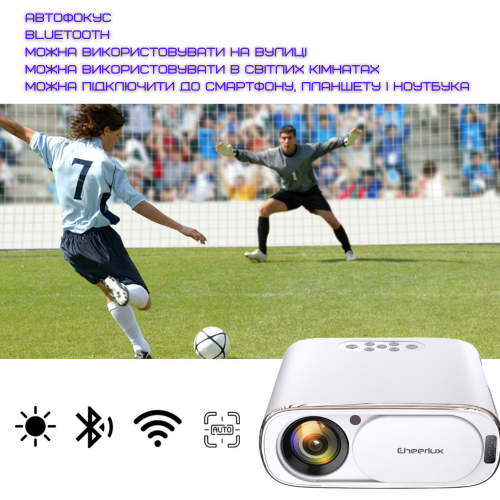 Портативный WIFI Мини LED Проектор Android 9.0 Full HD 1920*1080 P 4000 Lumen с Динамиком + Bluetooth 5.0 Cheerlux C16 Cheerlux