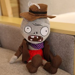 Мягкая Игрушка Зомби в Шляпе 30 см Растения Против Зомби Plants vs Zombies