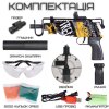 Дитячий Гель Бластер на Орбізах Пістолет Кулемет Скорпіон Автоматичний на Акумуляторі з Глушником Коліматором та Складним Прикладом + 5000 Кульок