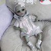 Силиконовая Коллекционная Кукла Реборн Инопланетянин Девочка Миральдина ( Виниловая Кукла Пришелец ) Высота 35 см