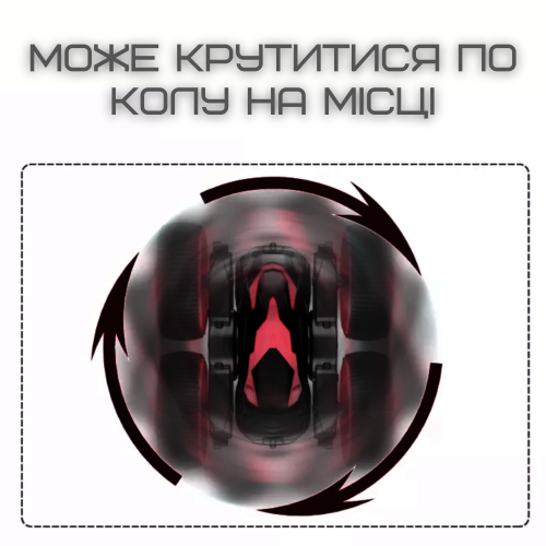 Швидкісна Машинка Перевертень на Радіокеруванні з LED Підсвічуванням і Обертовим Корпусом Трюкова Машинка на Акумуляторі MKB Fancy Flip MKB