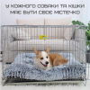 Большой Мягкий Лежак Для Котов и Средних Пород Собак 80 см Тёплая Лежанка Кровать для Домашних Животных Серая