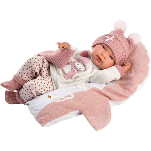 Силиконовая Коллекционная Кукла Реборн Ллоренс Испанская Кукла Reborn Девочка Карла ( Виниловая Кукла ) Llorens Оригинал Высота 42 см Llorens