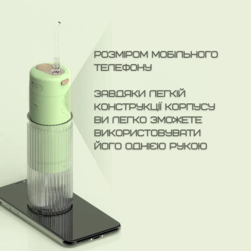 Беспроводной Ирригатор Для Зубов Портативный Профессиональный Уход за Полостью Рта Для Детей и Взрослых 3 Режима 2 Насадки NiceFeel FC5120 Nicefeel