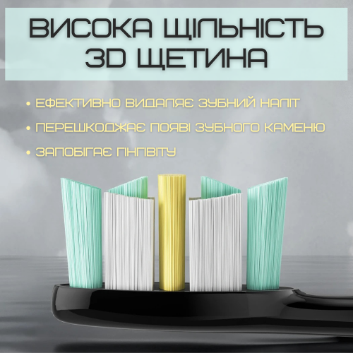 Взрослая Электрическая Зубная Щетка Звуковая Seago SG982 с Таймером и Интервальной Чисткой 3 Режима 3 Уровня Интенсивности 8 Насадок + Кейс Seago