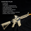 Гель Бластер на Орбизах Электрический Автомат M4A1 Премиум Качества Оружие Орбиган с Аккумулятором + Коллиматор BB М4 CQB Койот