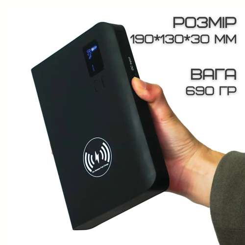 Портативна Зарядна Станція Бездротова 4в1 з Розеткою 220 V Повербанк Для Ноутбука з LED Індикатором + Ліхтар + 3 USB Порта VHG KR-881 VHG