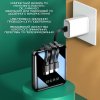 Мини Повербанк 5в1 20000 mAh на 4 Выхода Карманный Внешний Аккумулятор со Встроенными Портами TYPE-C + USB + Iphone + Micro USB с Фонариком и LED Индикатором DEJI Mini M20