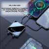 Мини Повербанк 5в1 20000 mAh на 4 Выхода Карманный Внешний Аккумулятор со Встроенными Портами TYPE-C + USB + Iphone + Micro USB с Фонариком и LED Индикатором DEJI Mini M20