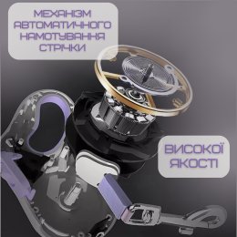 Автоматичний Повідець Рулетка Для Собак до 40 кг Регульована Довжина 5 Метрів з LED Підсвічуванням та Ліхтариком + Кнопка Фіксатор Стрічки
