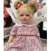 Силиконовая Коллекционная Кукла Реборн Reborn Девочка Лили Полностью Анатомическая ( Виниловая Кукла ) Высота 55 см