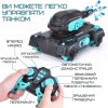  Игрушка Танк с Браслетом и Пультом Управления на Орбизах с Аккумулятором + LED Подсветка + Музыка + Демо Режим Радиоуправляемый Танк Вездеход с Гелиевыми Шариками Stunt Car Чёрный 