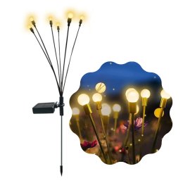 Светильник Лампочка LED Для Сада Декоративный Водонепроницаемый Фонарь Для Клумбы На Дачу 2в1 с Датчиком Света на Солнечной Батарее IPX5 YIIOT