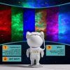 Проектор Ночник Космонавт Лазерный Светильник для Детей и Взрослый Звездное Небо и Галактика Астронавт с Пультом Lonvis Белый